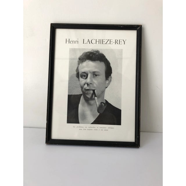 Henri Lachieze-Rey France c. 1960’s Printed Photo Framed 10x13