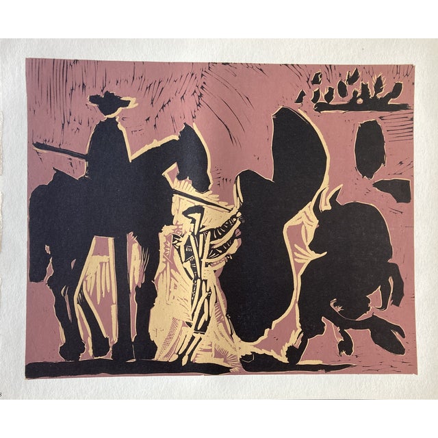 After Pablo Picasso, Before the Sting, Cercle d'Art, 1962, Linocut For Sale