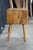 Brown Organic Modern Mango Wood 2 Drawer Side End Accent Table Nightstand MCM For Sale - Image 8 of 18