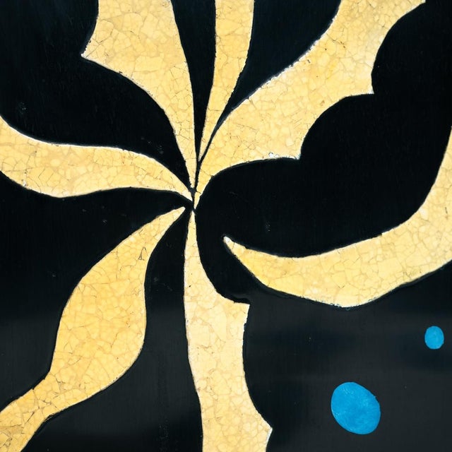 Art Paravent Room Divider with Birds and Geometric Patterns, 1970s For Sale - Image 16 of 18