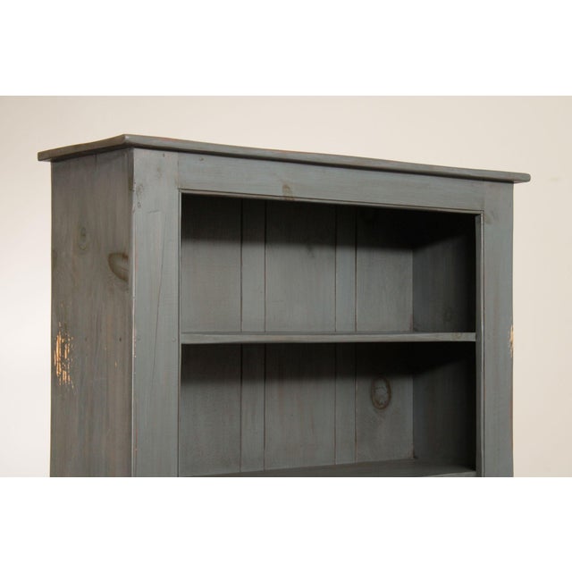 Wood Benchmade Farmhouse Style Painted Hutch For Sale - Image 7 of 12