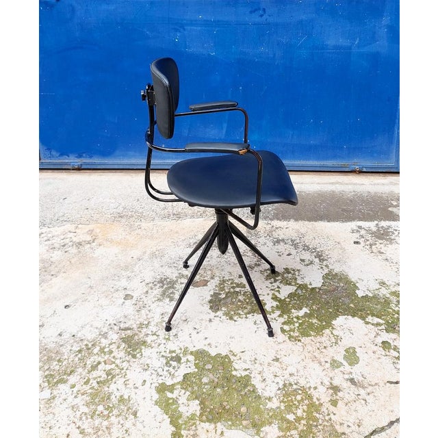 Gastone Rinaldi Swivel Desk Chair by Gastone Rinaldi for Rima, Italy, 1950s For Sale - Image 4 of 13