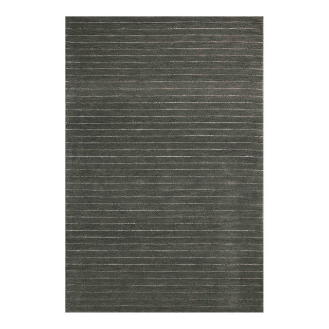 Chris Loves Julia x Loloi Henry Charcoal / Ivory 5'-0" x 7'-6" Area Rug For Sale
