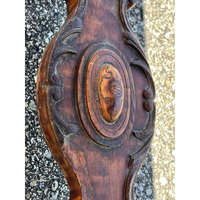 Brown 1930s Neoclassical Regency Style Burl One-Drawer Desk Console Table For Sale - Image 8 of 12
