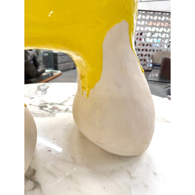 Late 20th Century Fabulous Large Abstract Stoneware Pottery For Sale - Image 15 of 16