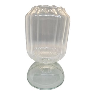 Vintage Botosilicate Glass Vase For Sale