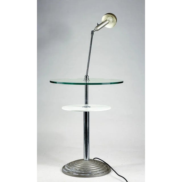 Mid-Century Modern Reading Table with Jointed Lamp by Daniela Puppa & Franco Raggi for Fontana Arte, 1988 For Sale - Image 3 of 9