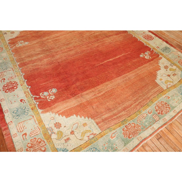 Early 20th Century Antique Zabihi Collection Turkish Oushak Square Rug - 8'10" x 10' For Sale - Image 10 of 10