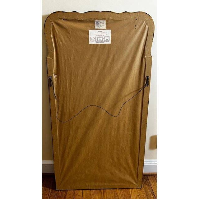 Vintage Friedman Brothers Chinoiserie Black Lacquer & Gold Pagoda Motif Wall Mirror, Circa 1960s-1980s For Sale - Image 12 of 12