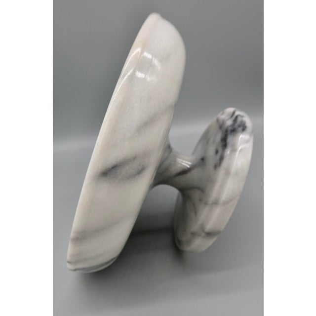 Vintage Marble Pedestal Compote For Sale In Austin - Image 6 of 8