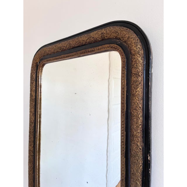 Late 19th Century Large Antique French Louis Philippe Giltwood Mirror, Late 19th Century For Sale - Image 5 of 12