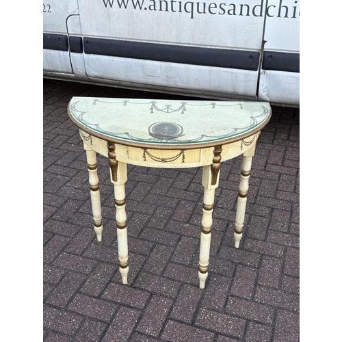 Console Table with Removable Glass Top For Sale - Image 9 of 15