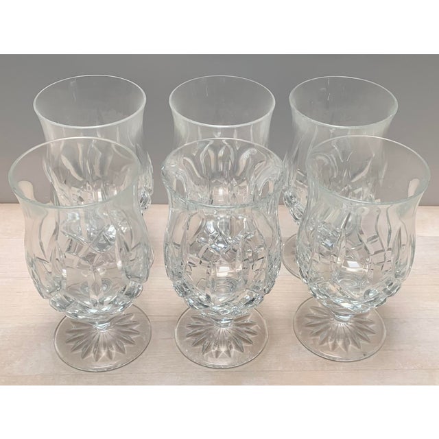 Traditional Mid 20th Century Waterford Water Glasses Set of 6 For Sale - Image 3 of 8