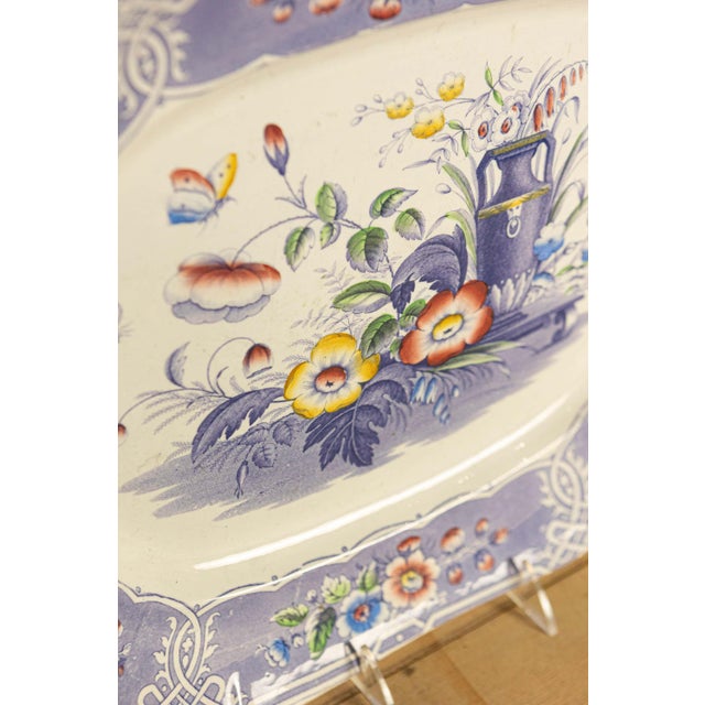 19th Century Set of Five 19th Century English Rare Floral Pattern Ironstone Dishes For Sale - Image 5 of 7