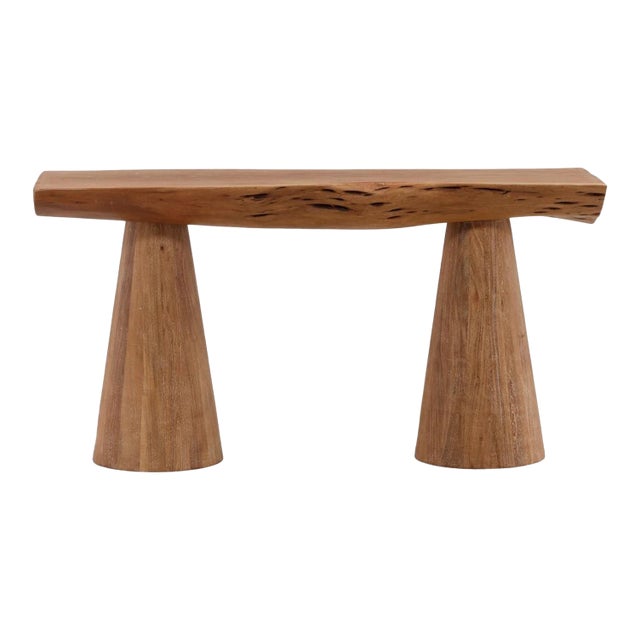 Live Edge Acacia Console Table For Sale