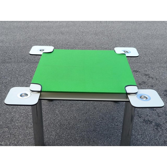 Mid-Century Modern Poker Game Table by Joe Colombo for Zanotta, 1968 For Sale - Image 3 of 18