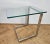 1980s Mid-Century Cantilevered Glass & Chrome Side Coffee Table Gebra, 1980s For Sale - Image 5 of 17