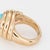 Metal Mid 20th Century Turquoise Swirl Ring Size 9 Estate 14k Rose Gold Cocktail Fine Jewelry For Sale - Image 7 of 7