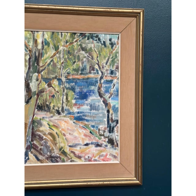 Landscape Nature, 1950s, Oil Painting on Canvas, Framed For Sale - Image 4 of 18