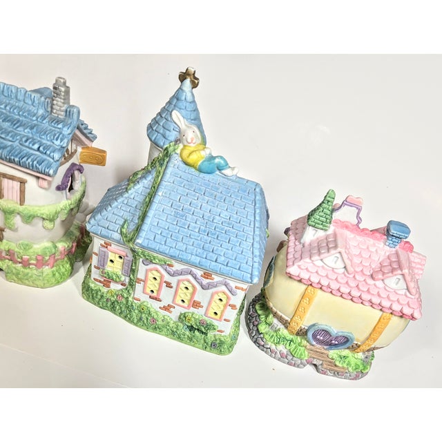 1990s Easter Bunny Houses - Set of Three For Sale - Image 5 of 11