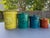 1960s Glazed Ceramic Pottery Kitchen Canisters Made in Italy - Set of 4 For Sale - Image 16 of 16