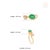 14k Yellow Gold 1.41ct Natural Oval Emerald & Diamond Wavy Toi Et Moi Ring Size 4 For Sale - Image 12 of 18