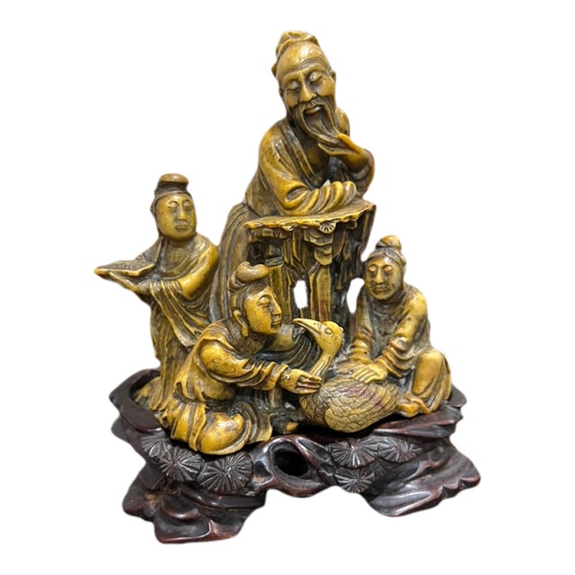 Chinese Stone Sculpture From the Mid 19th-Early 20th Century For Sale