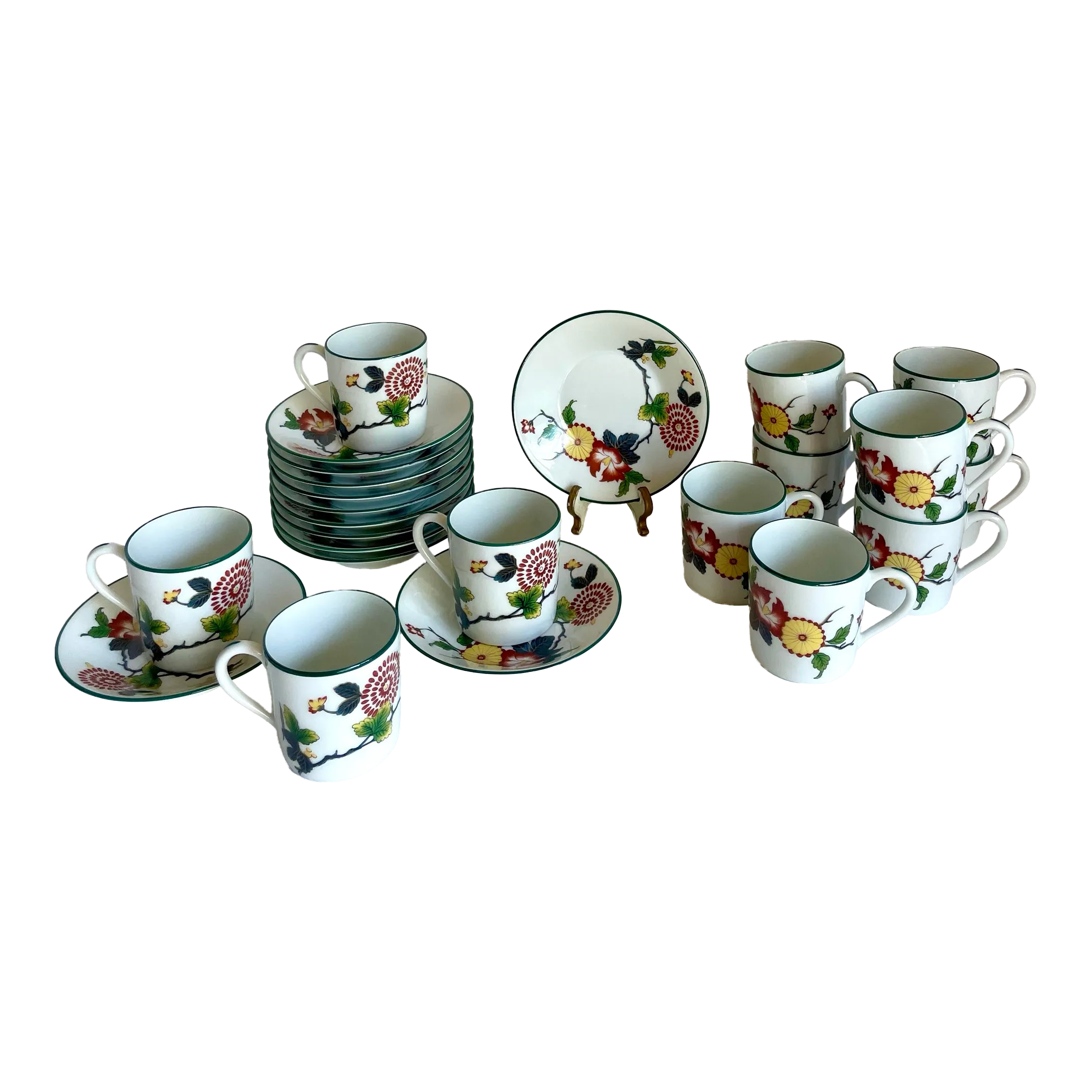 Charles Field Haviland Limoges Tan Yu Puiforcat Espresso and