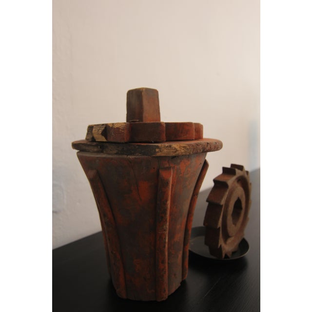 Early 20th Century Wooden Casting Pattern Object with Original Patina, 1890s For Sale - Image 18 of 18