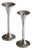 Art Deco Aluminum Candlesticks, 1970s, Set of 2 For Sale