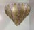 Italian Art Deco Gold and Pink Murano Glass Chandelier, 2000s For Sale - Image 6 of 15
