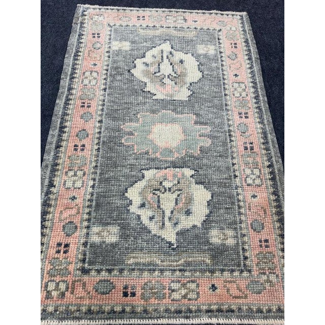 Turkish Oushak Rug 2'3" x 3'4" For Sale In Houston - Image 6 of 6