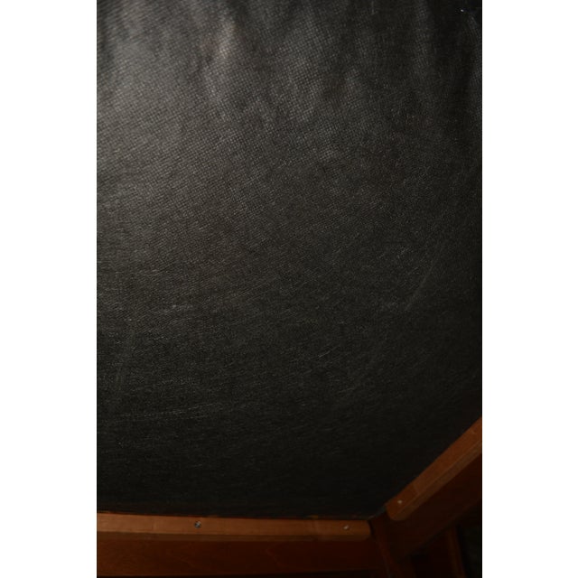 1980s Stickley Style Mission Loveseat / Sofa Wood With Southwest Design Upholstery For Sale - Image 14 of 16
