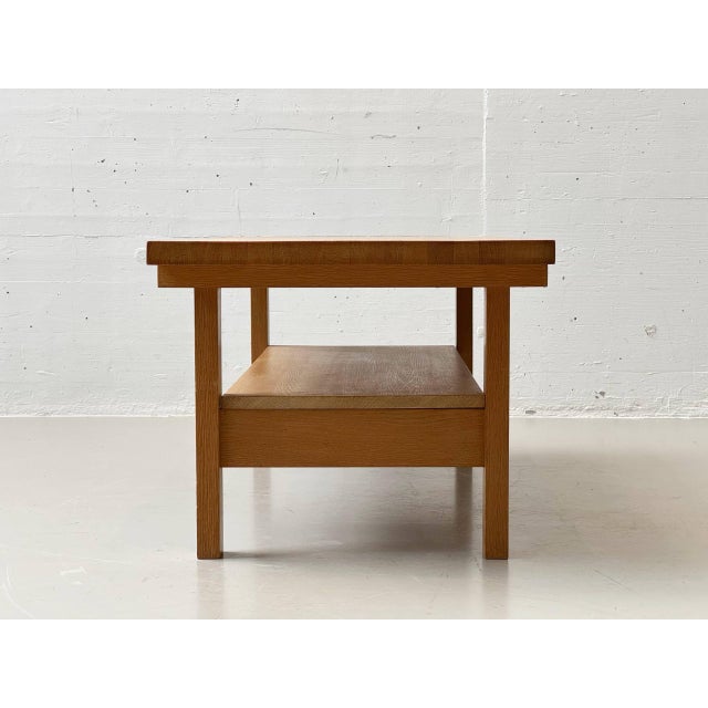 Mid-Century Scandinavian Oak Coffee Table, 1970s For Sale - Image 10 of 17