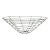 French Country Round Conical Metal Basket For Sale