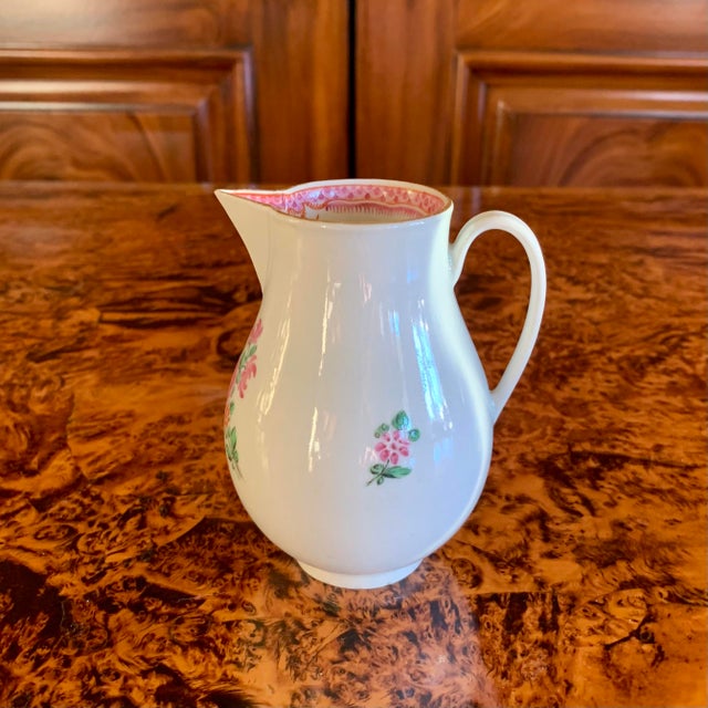 Rose English Derby Porcelain Cream Pitcher For Sale - Image 8 of 12