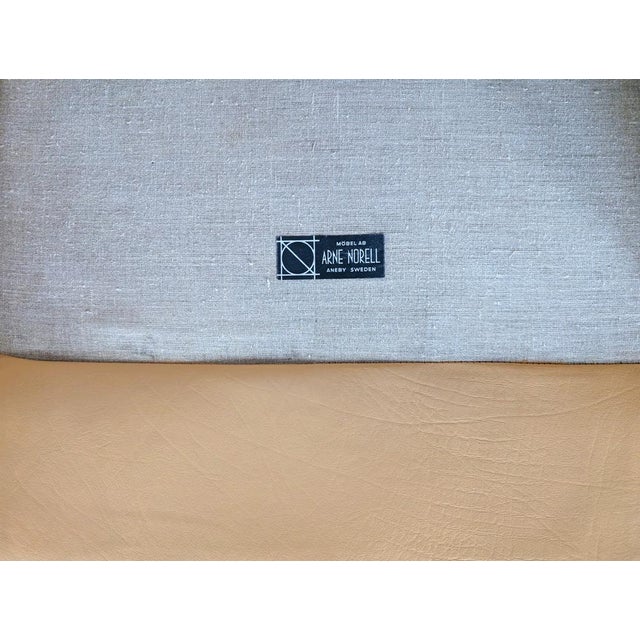 Midcentury Modern Armchair in Leather by Arne Norell For Sale - Image 9 of 10