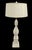 Traditional Vintage Traditional Wheat Crest Lenox Style White Gold Extra Tall Turned Table Lamps- A Pair For Sale - Image 3 of 10