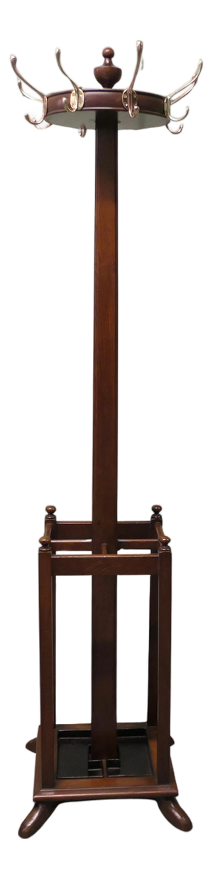 Revolving Hall Stand in Oak, 1960