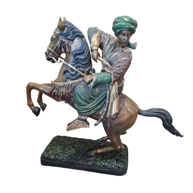 1990s Knight on Horseback, 1990, Bronze For Sale - Image 5 of 9
