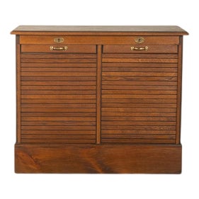 Art Deco Roller Shutter Cabinet For Sale