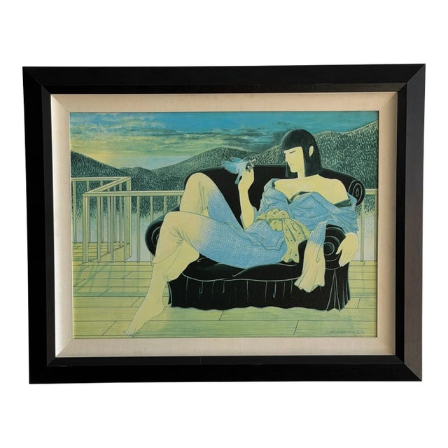 Vintage “Loves Passenger” Art Deco by Muramasa Kudo For Sale