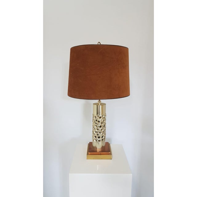 Very rare lamps by the designer Willy Luyckx, for Aluclair, these lamps are unique due to the large dimensions and finish....