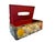 Vintage Handmade Seashell Encrusted Coastal Folk Art Tissue Box Cover With Red Velvet Lining For Sale - Image 4 of 8