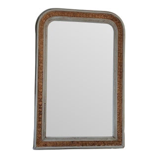 Antique French Louis Philippe Mirror – Cream and Gold, Late 19th Century For Sale