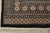 Bokhara Rug 9’2” X 12′ Black Wool Tribal Hand-Knotted Oriental Carpet For Sale - Image 10 of 13