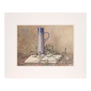 "La Branche De Gui Et Le Livre" (Mistletoe and Book Still Life) For Sale