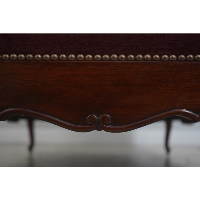 John Widdicomb for Stickley French Provincial Mahogany Frame Chaise Lounge For Sale - Image 14 of 18