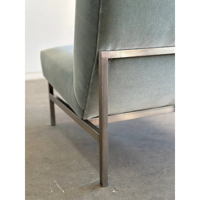 1970s Armless Lounge Chair Attributed to Florence Knoll For Sale - Image 11 of 12