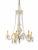 Metal and Crystal Ceiling Lamp For Sale - Image 6 of 6